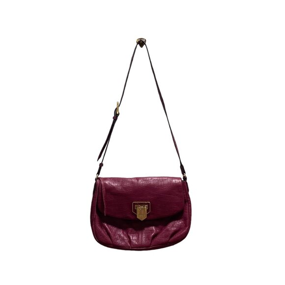 Aimee Kestenberg Genuine Leather Shoulder Bag Red One Size Stealth Wealth Minima - Picture 1 of 15